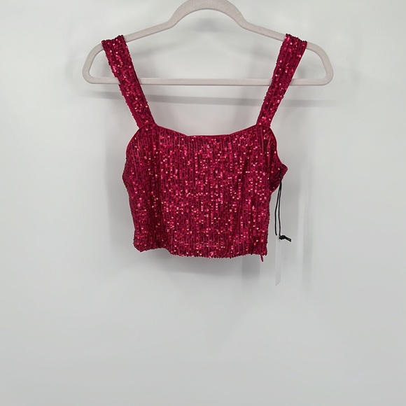 SAYLOR Brinkley TOP in Fuchsia - Picture 5 of 9